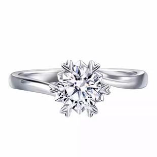 爆款女士戒指仿真1克拉六爪女款钻戒活口闭口简约情人节生日礼物