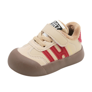 冬款学步鞋男女宝宝冬季鞋子0一1-3岁半冬天男童婴儿棉鞋加绒软底