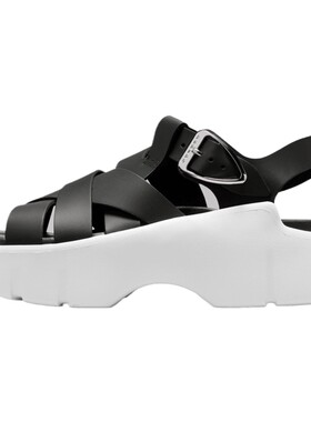 NIKE耐克女子JORDAN WILLOW厚底增高皮面沙滩运动凉鞋IB8841-001