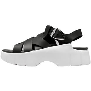 NIKE耐克女子JORDAN WILLOW厚底增高皮面沙滩运动凉鞋IB8841-001