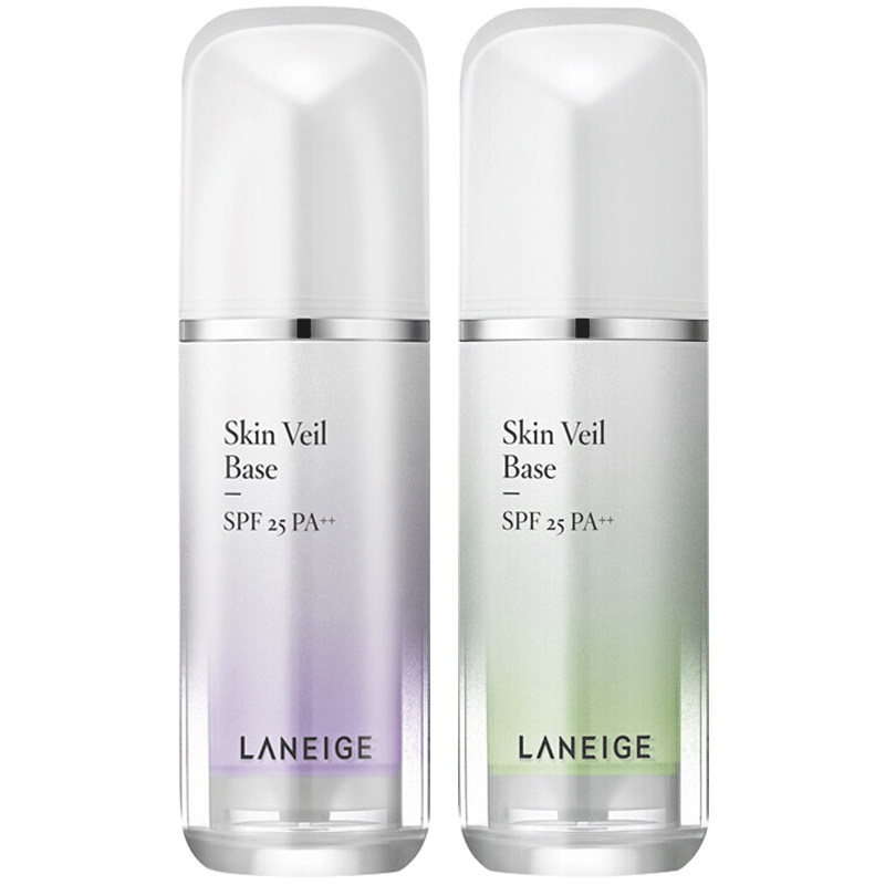 兰芝新款雪纱妆前隔离霜 紫色/绿色30ML SPF28  任何肤质易推