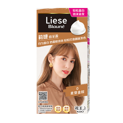 KAO花王莉婕泡沫染发剂盖白发