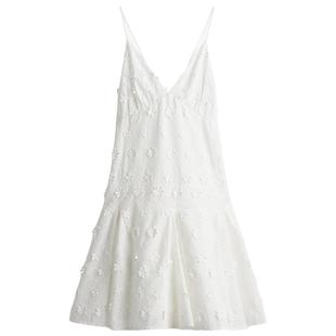 HM女装背心吊带连衣裙春季无袖露背贴花连身裙1281955