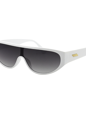 墨镜男女同款连体机车白色ins