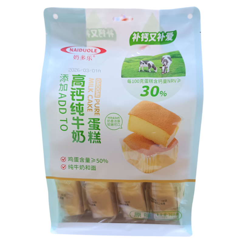 奶多乐纯牛奶蛋糕260g