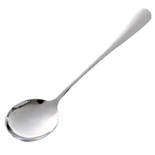 不锈钢勺子汤勺长柄搅拌勺创意牛排西餐叉儿童汤匙圆勺调羹小勺子