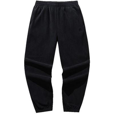 安踏男摇粒绒宽松束脚裤