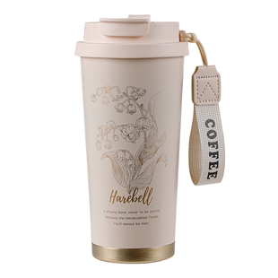 简约316保温杯创意男带盖学生茶杯潮流女高颜值咖啡定制陶瓷水杯