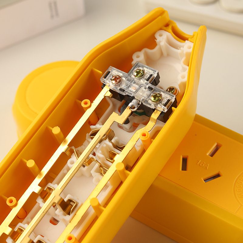 新国标无线排插工地三位孔插插带国标14三大功率插座排开关