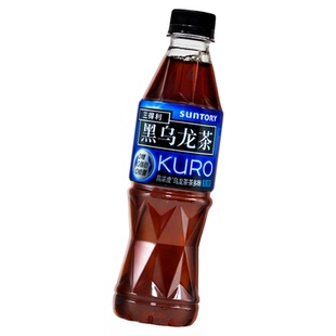 SUNTORY/三得利无糖黑乌龙茶饮料茶350ML*24瓶装整箱0糖0脂0能量