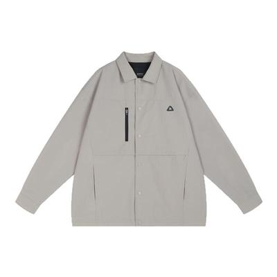 吕小虎春美式翻领防泼水印花夹克