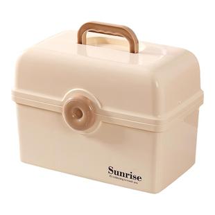 药箱收纳盒大容量家用家庭装急救药箱加固分类特大号常用药收纳盒