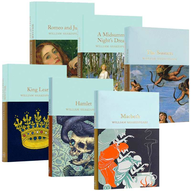 Shakespeare 英文原版 莎士比亚作品集6册套装 Collectors Library系列 罗密欧与朱丽叶 哈姆雷特 李尔王 麦克白 原版经典文学名著