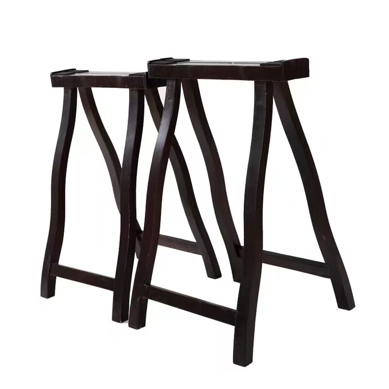 古筝支架实木通用古筝架加粗加厚立式琴腿架可折叠便携式古筝架子