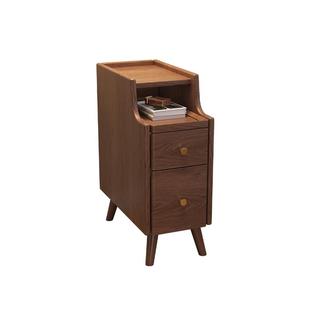 三梦实木床头柜迷你小型极窄床边柜超窄20公分30cm窄边夹缝置物架