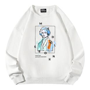 双琴侠周边卫衣圆领门德尔松小提琴艺术家练琴衣服男女青少年同款