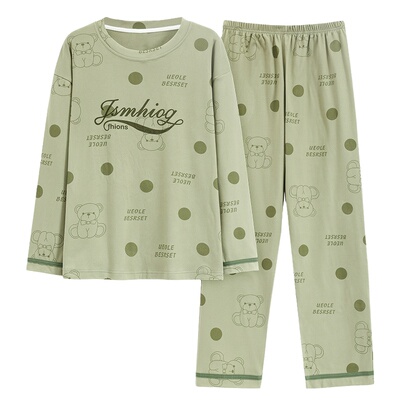 【浪莎】德绒睡衣女长袖长裤