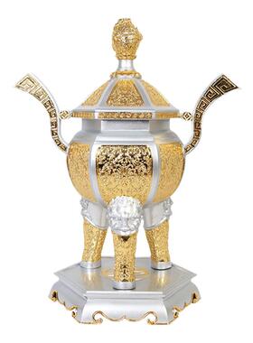 骏澜斋锡器五供祠堂寺院花觚摆件