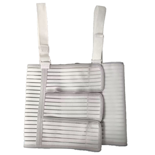 胸骨固定带全弹透气开胸心胸术后束缚带心脏加压护具肋骨骨折绑带