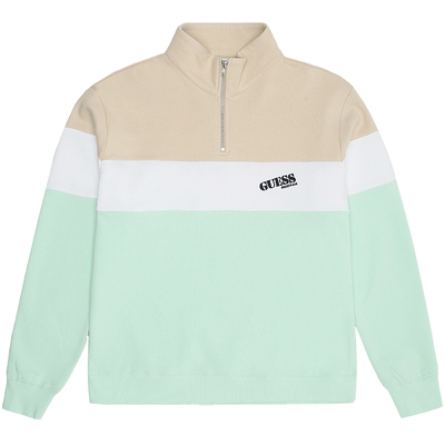 GUESS新款男士设计感拼色卫衣