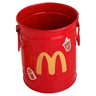 麦当当笔筒可爱美式复古摆件高颜值学生桌面笔筒办公室文具收纳盒