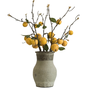 掬涵仿真苹果梨果树枝花艺野趣自然家居软装饰摆件插花礼物