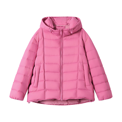 高品质排骨羽绒服女款冬轻便外套