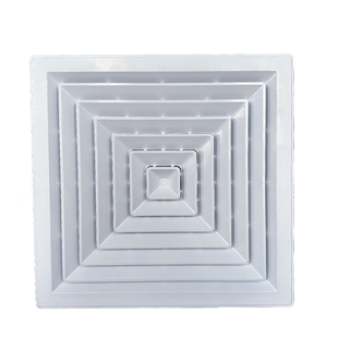 ABS铝扣板散流器出风口600*600集成吊顶回风口中央空调换气百叶