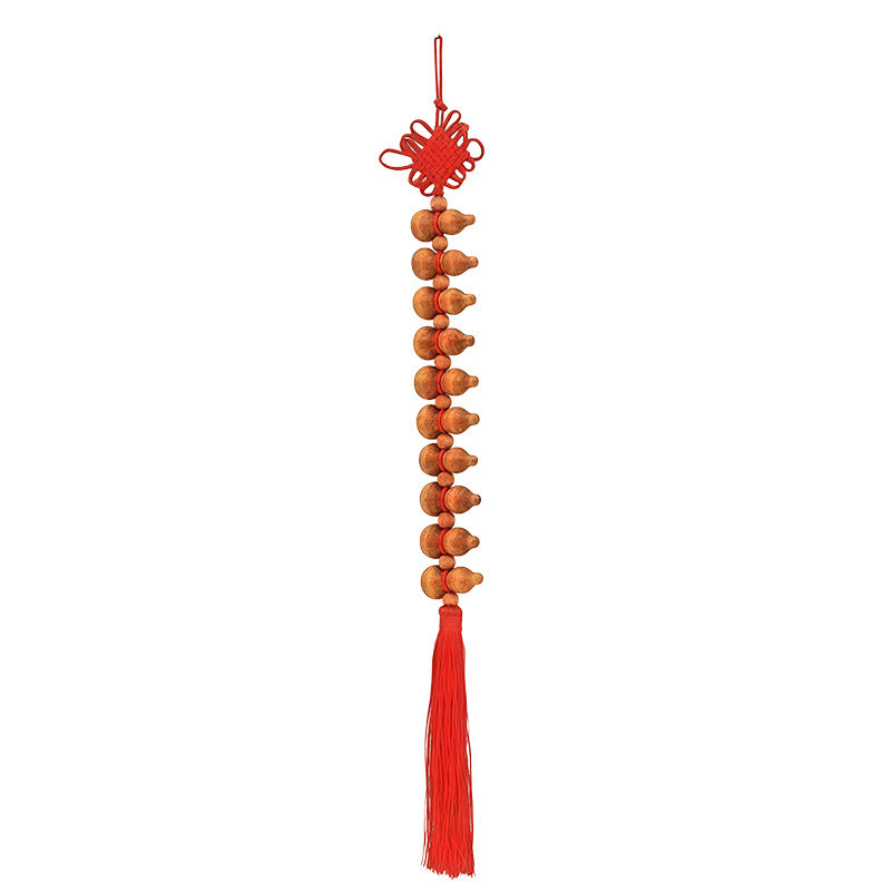 桃木葫芦挂件十全十美中国结挂饰