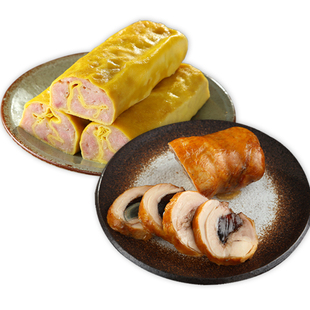 真不同金丝卷松花鸡腿组合东北特色熟食卤味熏酱鸡蛋肉卷肉食即食