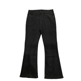 2025秋季新款高腰弹力微喇马蹄裤大码遮肉显瘦小个子九分牛仔裤女