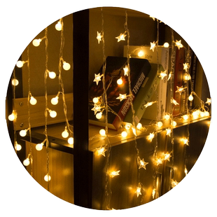 led星星小彩灯闪灯串灯满天星卧室浪漫场景室内宿舍布置惊喜装饰