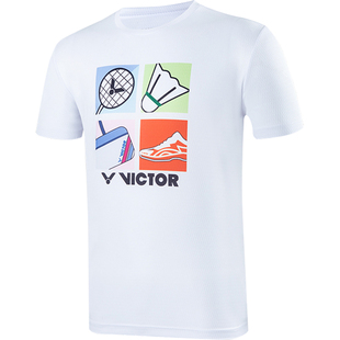 【断码清仓】VICTOR威克多羽毛球服胜利男女透气运动短袖T恤49001