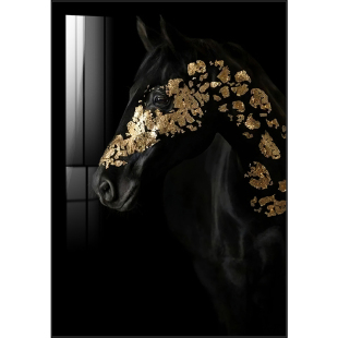 马到成功黑马装饰画摄影作品挂画黑白高级感壁画办公室画轻奢墙画