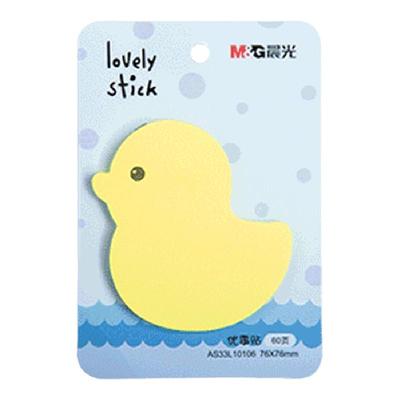 荧光造型便利贴n次贴学生用可爱卡通少女便利贴粘性强彩色告示贴便签纸可撕优事贴办公外卖留言贴纸网红