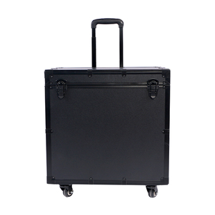 定制黑色拉杆铝合金航空箱仪器收纳箱五金工具箱运输安全箱