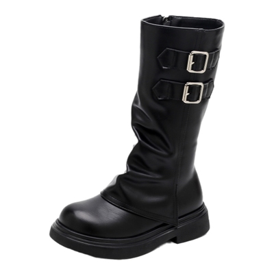 美拉德裤管靴2024秋冬新款爆款