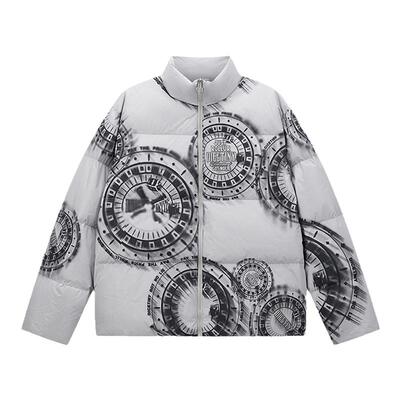 DICETINY潮牌轮盘骰子立领羽绒服