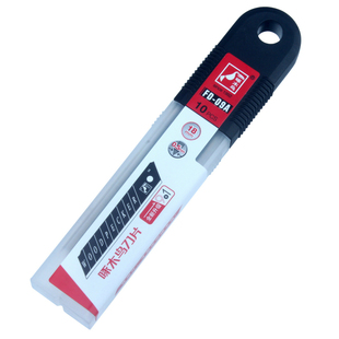 啄木鸟大号18mm美工刀片 FD-09A黑+白刃100片装多道精磨 锋利耐用