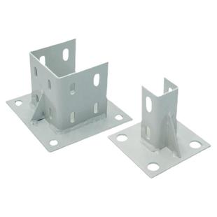 铝型材20/30/40/45/60方形连接底座方管脚座四方固定地脚座支撑件