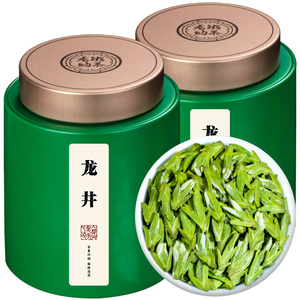 2026新茶开春头采明前正宗特级豆香味龙井绿茶散装罐装茶叶300g