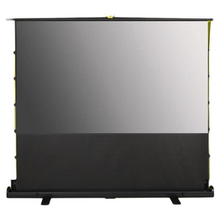 ZVVO高清拉线地拉抗光投影幕布移动便携式地升屏幕手动伸缩客厅地拉式投影仪布100寸120寸卧室家庭影院免打孔