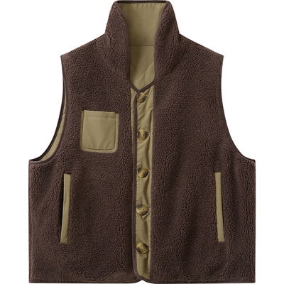 播商场同款立领双面穿马甲女秋冬新款宽松外套BDS4MD3847