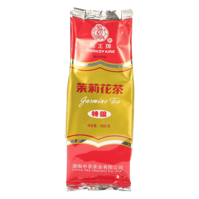 猴王牌茉莉花茶100克特级五袋套餐共500克浓香型2026新茶散装飘雪