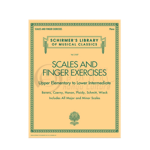 音阶和手指练习 钢琴独奏 希尔默 原版乐谱书 various Scales and Finger Exercises HL 50499878