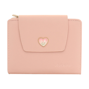 钱包女学生高颜值ins风多功能折叠零钱包现金大钞钱包卡包二合一