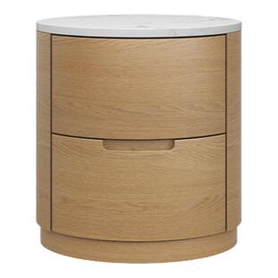 芬纳维亚ART 现代极简主卧床头储物柜 Rhea 简约风婚房两抽床头柜