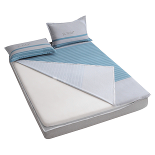 全棉床垫罩纯棉褥子套学生宿舍全包拉链可拆卸90x200cm床垫被套