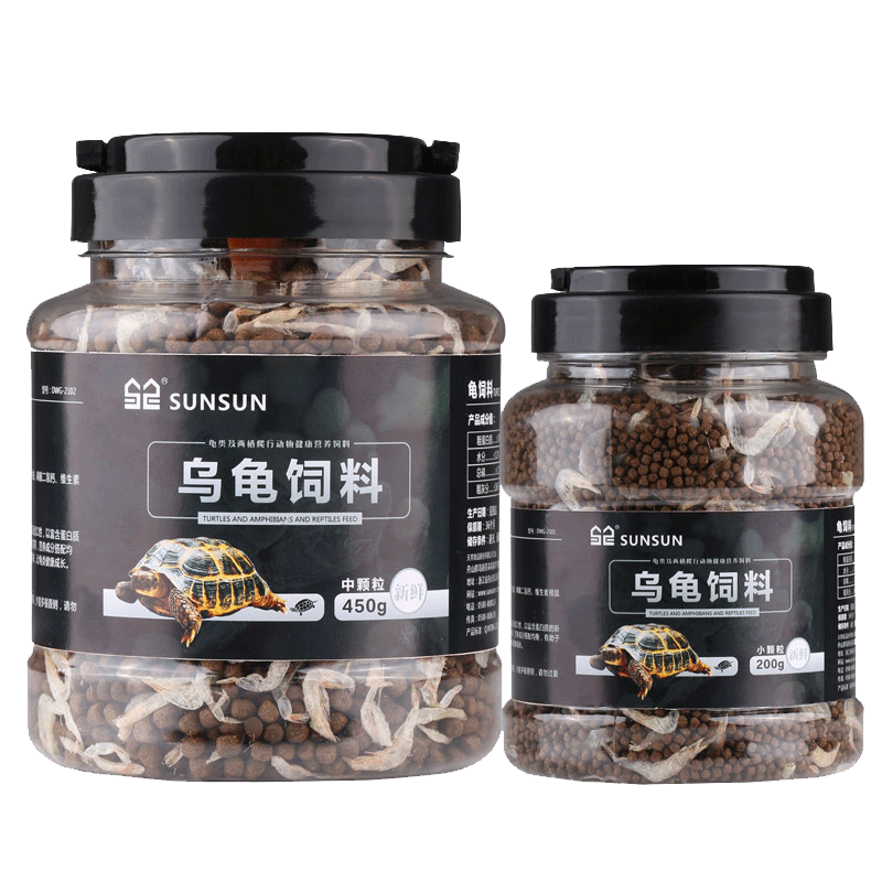 森森龟粮包邮乌龟饲料寸金龟粮草龟鳄龟巴西龟小龟粮补钙虾干龟食