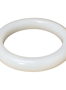 新疆和田玉手镯白玉平安镯正圈